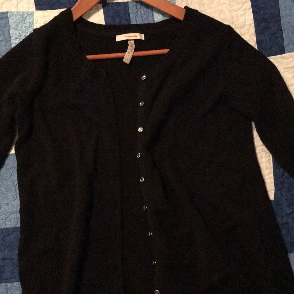 Maternity black cardigan